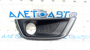 Right bumper grille Jeep Compass 17-21 Trailhawk with gray molding, under fog lights, sand