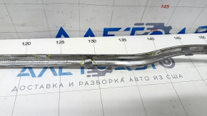 Molding rear bumper central Mercedes W213 E 17-20 chrome, Luxury, broken fasteners, dented