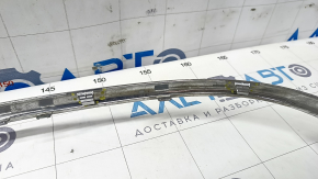 Molding rear bumper central Mercedes W213 E 17-20 chrome, Luxury, broken fasteners, dented