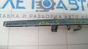 Molding front bumper central lower Mercedes W213 E 300/350/400/450 17-20 chrome, missing fragment, broken fasteners, scratches