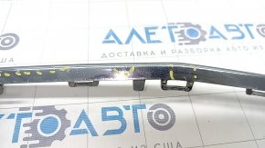 Molding front bumper central lower Mercedes W213 E 300/350/400/450 17-20 chrome, missing fragment, broken fasteners, scratches