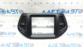 Air duct deflector dashboard center Jeep Compass 17- black, for 8.4" inches, crack, broken mount