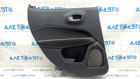 Door trim card rear left Jeep Compass 17-21 leather black with red stitching, Trailhawk, scratches