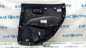 Door trim card rear left Jeep Compass 17-21 leather black with red stitching, Trailhawk, scratches
