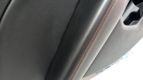 Door trim card rear left Jeep Compass 17-21 leather black with red stitching, Trailhawk, scratches