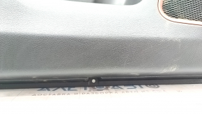 Door trim card front left Jeep Compass 17-21 leather black with red stitching, Trailhawk, scratches