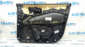 Door trim card front left Jeep Compass 17-21 leather black with red stitching, Trailhawk, scratches