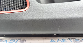 Door trim card front right Jeep Compass 17-21 leather black with red stitching, Trailhawk, scratches