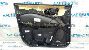 Door trim card front right Jeep Compass 17-21 leather black with red stitching, Trailhawk, scratches