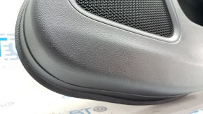 Door trim card rear right Jeep Compass 17-21 leather black with red stitching, Trailhawk, scratches
