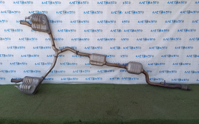 Exhaust line assembly Mercedes W213 E 300/350 17-23 2.0T AWD mesh is torn, barrels are dented
