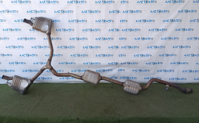 Exhaust line assembly Mercedes W213 E 300/350 17-23 2.0T AWD mesh is torn, barrels are dented