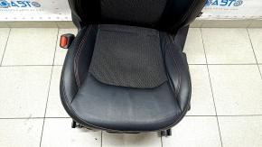 Driver's seat Jeep Compass 19-21 with airbag, mechanical, combined black leather with red stitching, Trailhawk, dry-cleanable, scratches