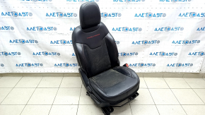 Jeep Compass 19-21 passenger seat with airbag, mechanical, combined black leather with red stitching, Trailhawk, dry cleaning
