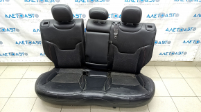 Rear row of seats 2nd row Jeep Compass 19-21 combined black leather with red stitching, Trailhawk, dry clean, tears
