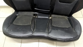 Rear row of seats 2nd row Jeep Compass 19-21 combined black leather with red stitching, Trailhawk, dry clean, tears
