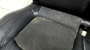 Rear row of seats 2nd row Jeep Compass 19-21 combined black leather with red stitching, Trailhawk, dry clean, tears