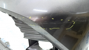 Front bumper bare Toyota Camry v70 18-20 LE\XLE without parking sensors, graphite, pressed, scratches, broken fasteners, torn