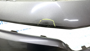 Front bumper bare Toyota Camry v70 18-20 LE\XLE without parking sensors, graphite, pressed, scratches, broken fasteners, torn