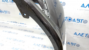 Front bumper bare Toyota Camry v70 18-20 LE\XLE without parking sensors, graphite, pressed, scratches, broken fasteners, torn