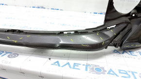 Front bumper bare Toyota Camry v70 18-20 LE\XLE without parking sensors, graphite, pressed, scratches, broken fasteners, torn