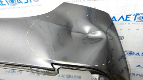 Bare rear bumper Toyota Camry v70 18-24 L/LE/XLE without parking sensors graphite 1H1, pressed, scratches, broken mount