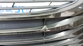 Lower grille of front bumper Toyota Camry v70 18-20 L/LE usa without hook without fog lights, broken, pressed, broken fasteners