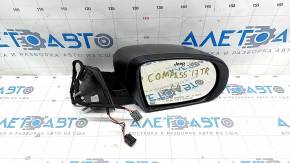 Right side mirror Jeep Compass 17- 3+4 pins, turn signal, heated, gray, Trailhawk, chip