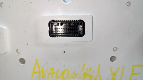 Instrument cluster Toyota Avalon 13-18 hybrid scratches, missing glass fragment, broken latch, crack on mount