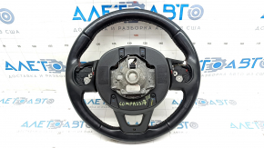Naked steering wheel Jeep Compass 17-21 leather, black, red stitching, scratches