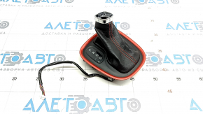 Jeep Compass Shifter Cover 19-21 Red Stitching and Frame, Trailhawk, Broken Frame, Scratches