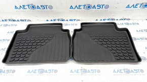 Set of floor mats for Toyota Camry v70 18-24 rubber black, driver's side worn