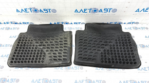 Set of floor mats for Toyota Camry v70 18-24 rubber black, driver's side worn