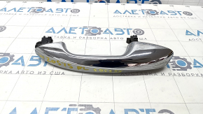 Door handle outer rear left Mercedes C-class W205 15-18 chrome, keyless, scratches