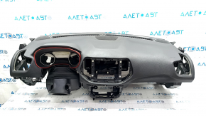 Torpedo front panel with AIRBAG Jeep Compass 17-21 black, Trailhawk, crack in mount