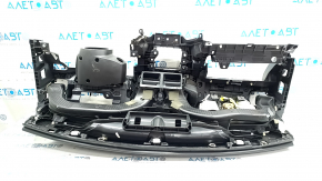 Torpedo front panel with AIRBAG Jeep Compass 17-21 black, Trailhawk, crack in mount