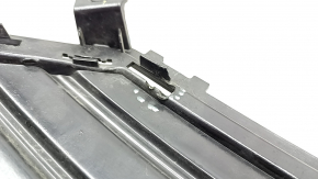 Lower grille of the front bumper Ford Fusion mk5 19-20 gloss, with a hole for a socket, broken fastening, sand