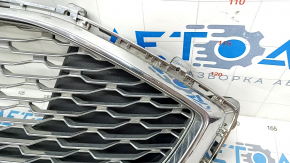 Grille radiator grill assembly with frame Ford Fusion mk5 19-20 chrome, sand