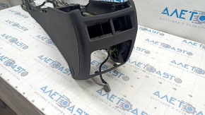Central console Cadillac ATS 13 - bare, black, broken crepe, scratches