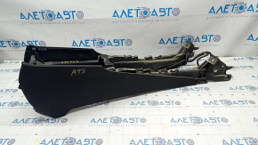 Central console Cadillac ATS 13 - bare, black, broken crepe, scratches, missing rear trim