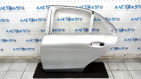 Bare rear left door Mercedes C-class W205 15-21 aluminum, silver 775