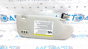 Left visor Ford Fusion mk5 13-20 gray, without hook, needs cleaning, broken fastening