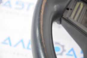 Steering wheel bare Tesla Model 3 18 - leather black without heating, scuffs, minor scratches
