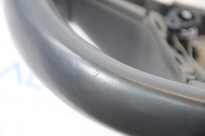 Steering wheel bare Tesla Model 3 18 - leather black without heating, scuffs, minor scratches
