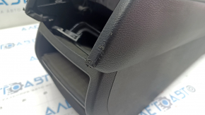 Central console BMW X3 F25 11-17 leather black, bare, tears, scratches