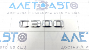 Emblem inscription C300 trunk lid Mercedes C-class W205 300 15-21