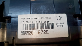 Instrument cluster VW Tiguan 09-17 usa scratches