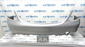 Bare rear bumper Mercedes C-class W205 300 15-18 without parking sensors, silver 775, pressed, scratch