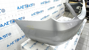 Bare rear bumper Mercedes C-class W205 300 15-18 without parking sensors, silver 775, pressed, scratch