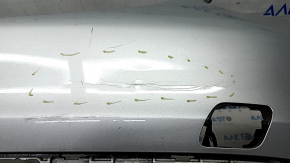 Bare rear bumper Mercedes C-class W205 300 15-18 without parking sensors, silver 775, pressed, scratch